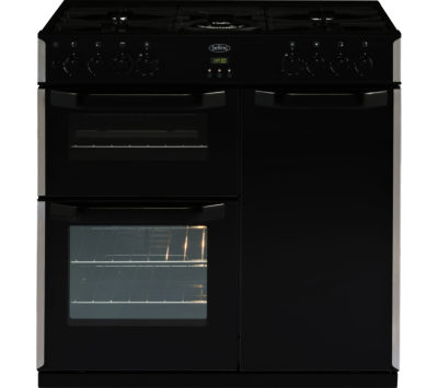 BELLING  CR90DFT 90 cm Dual Fuel Range Cooker - Black